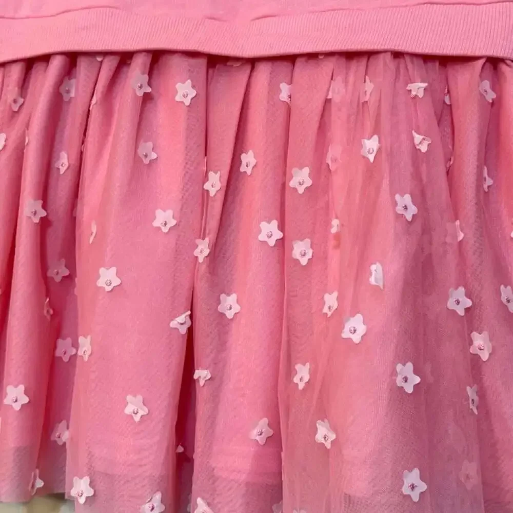 Wonder Nation Long Sleeve Tulle Dress Just Peach